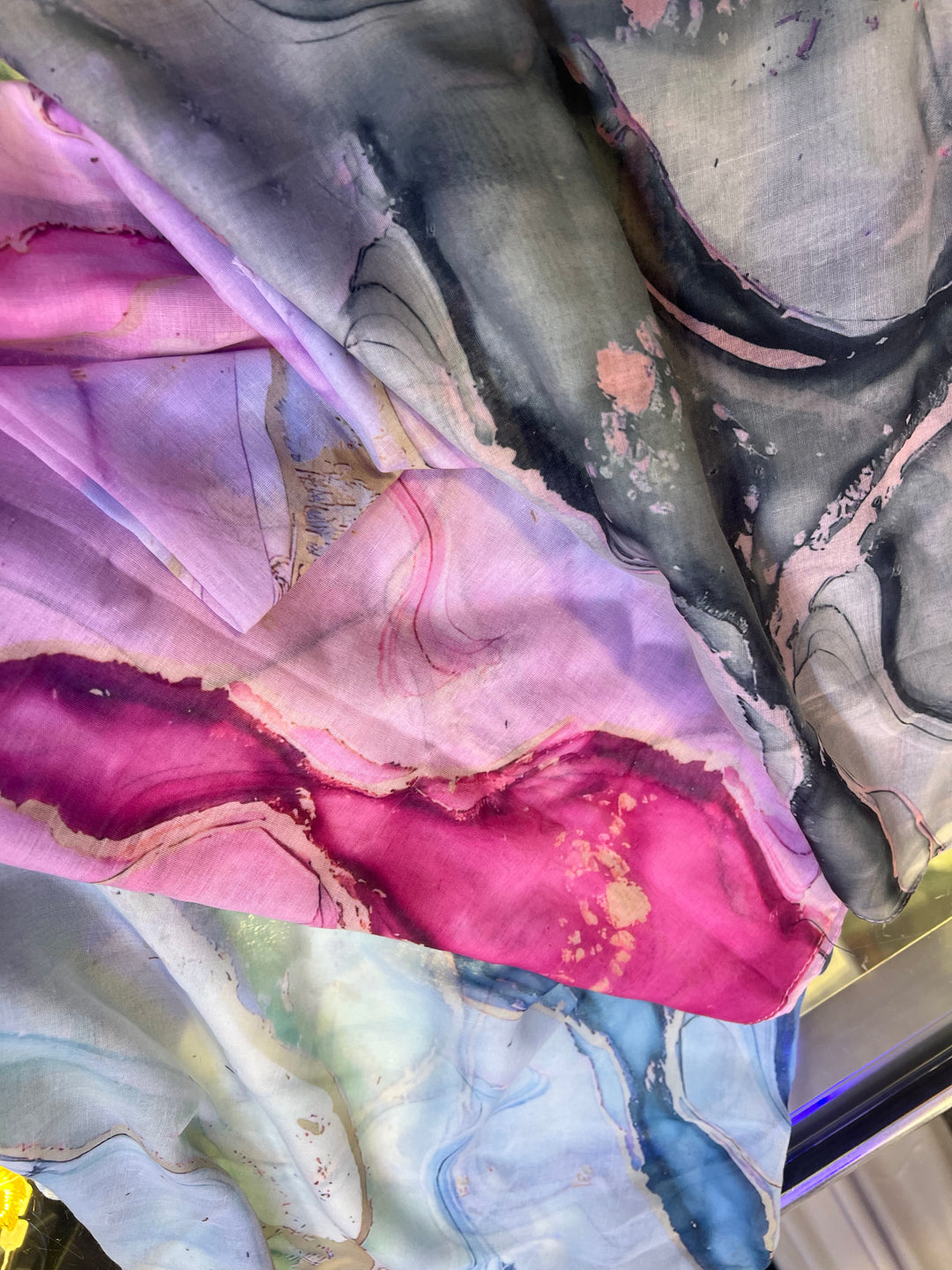 Water paint Print Maxi Light weight Summer scarf/ Hijab
