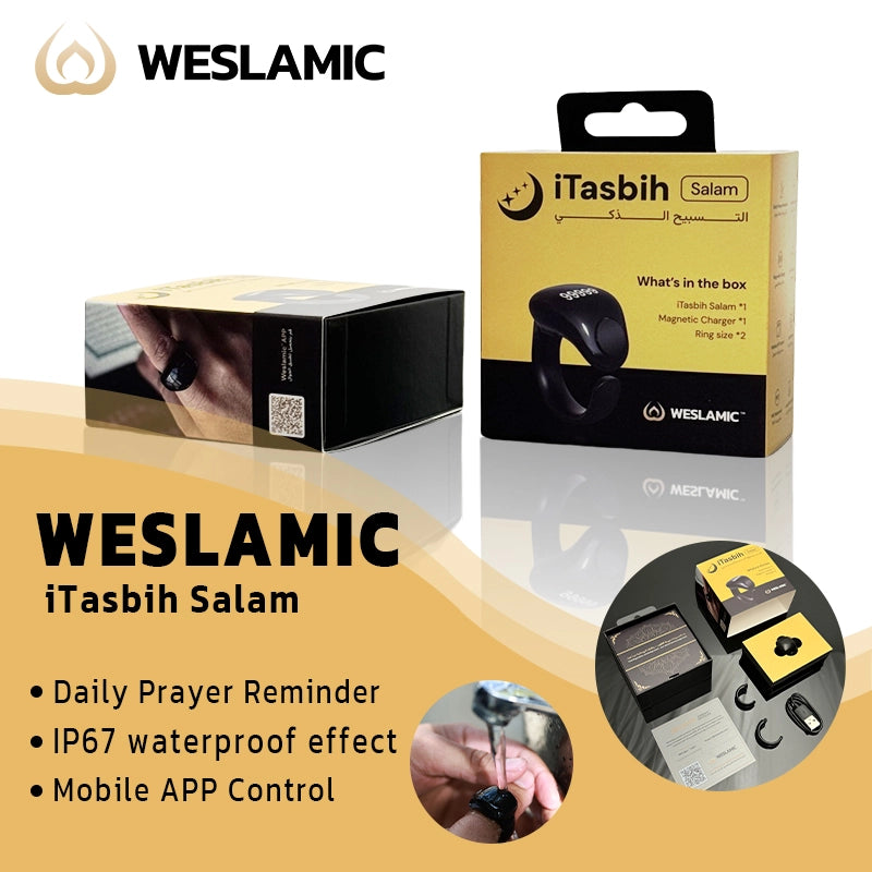 iTasbih Salam Smart Dhikr ring by WESLAMIC
