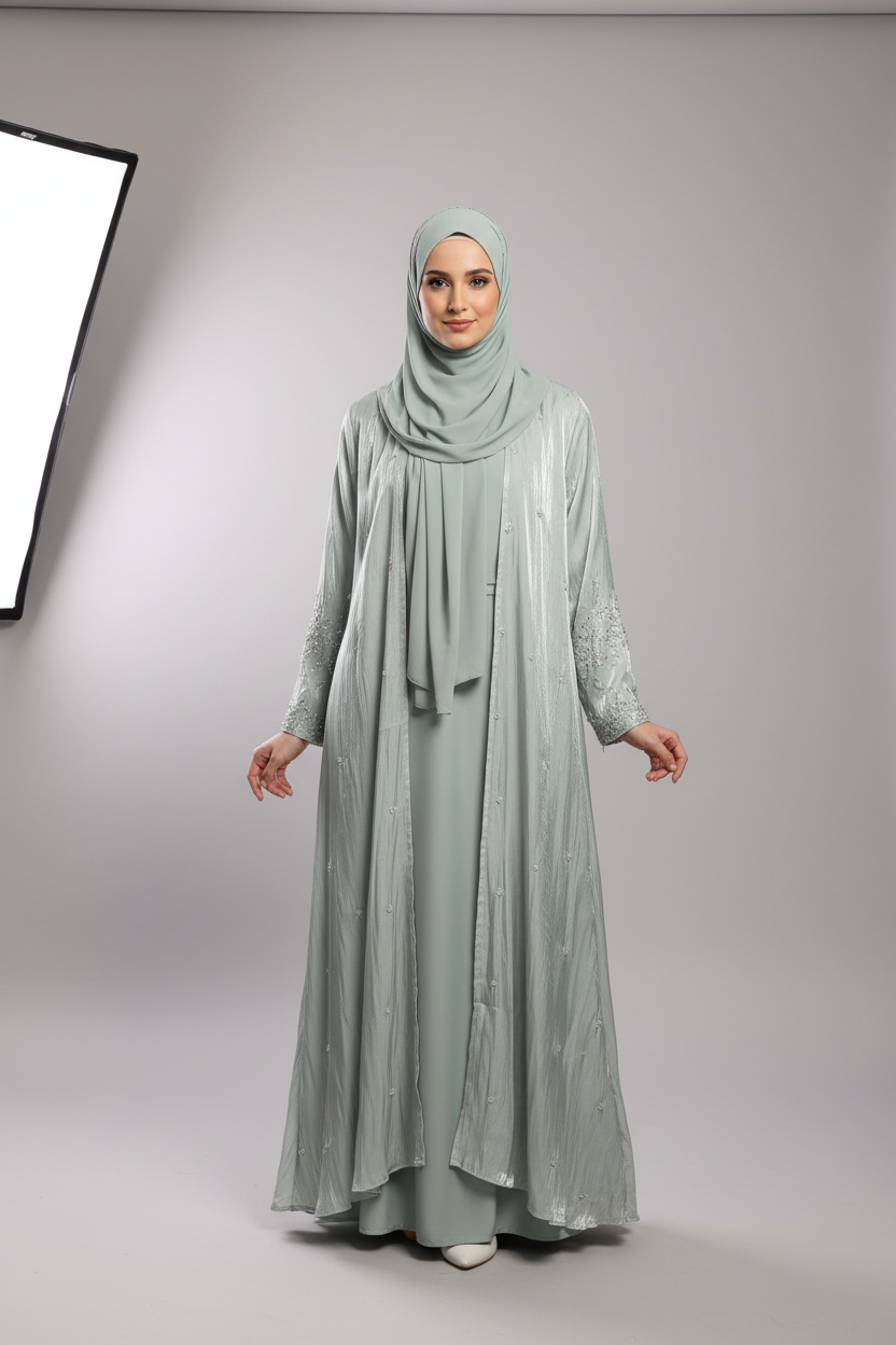 Lamia Abaya Full sets in 4 colours