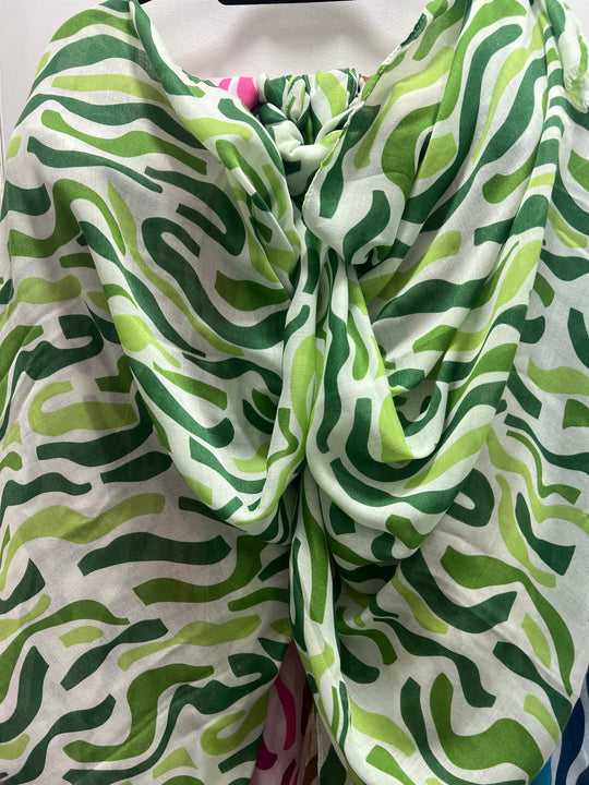 Printed large Cotton Mix scarf/ Hijab