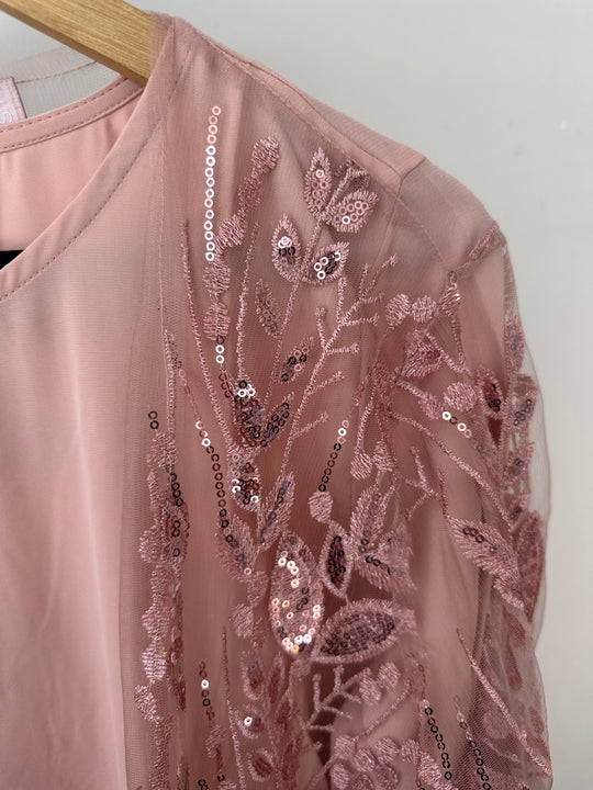 Saqina Embellished Lace Abaya Sets