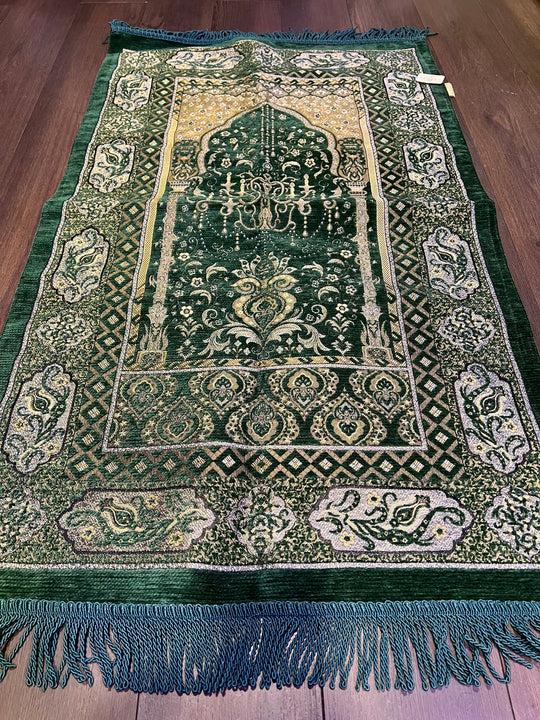 EXCLUSIVE LUXURY PRAYER MAT WI- Green