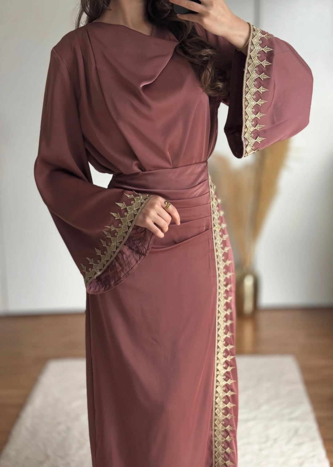 Embellished Satin Skirt and Top Sets