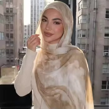 Modal cotton Tie Dye Hijab Scarf