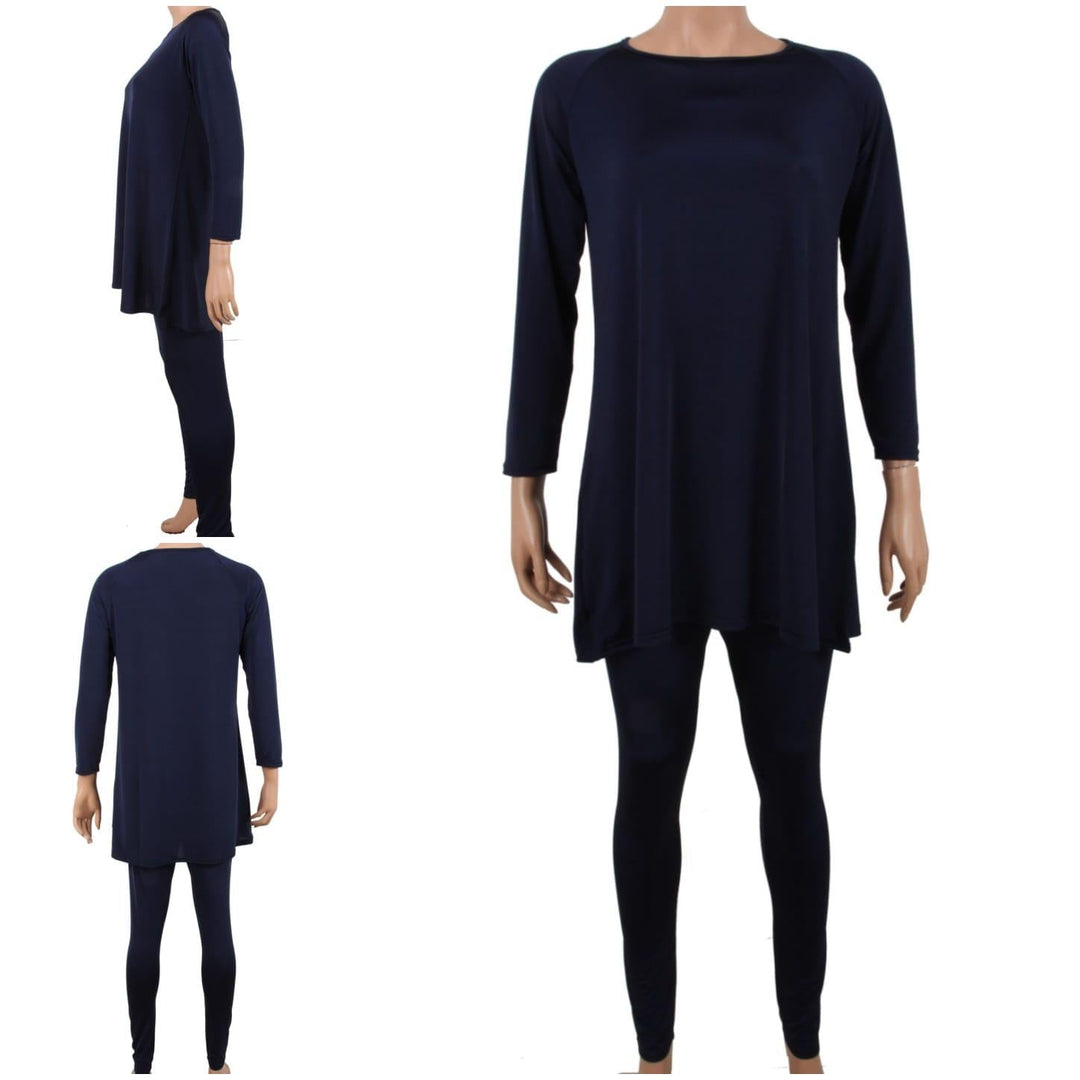 Modest Swimwear/ Burkini - ZS Black No Hood