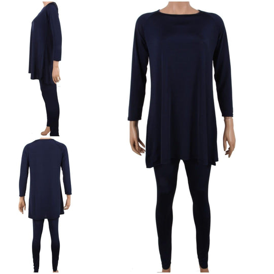 Modest Swimwear/ Burkini - ZS Black No Hood
