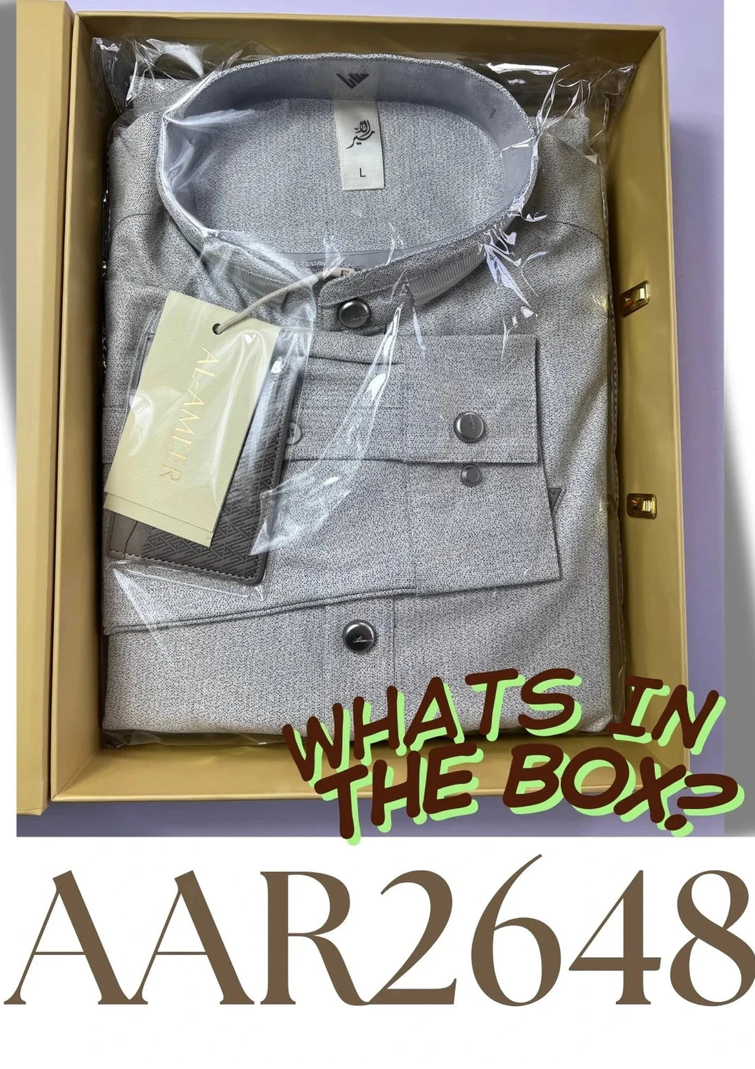 AAR2648 Al Ameer Latest Thobe / Jubba- The Ashen