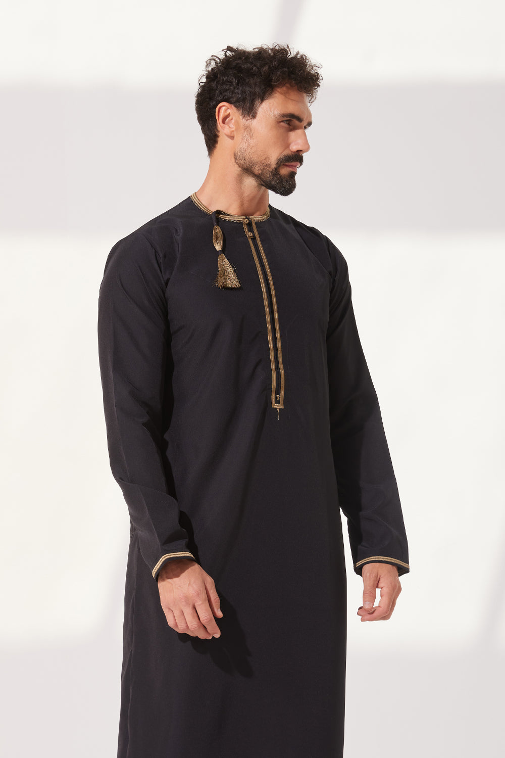 Faris Omani Thobe/Jubba - Black