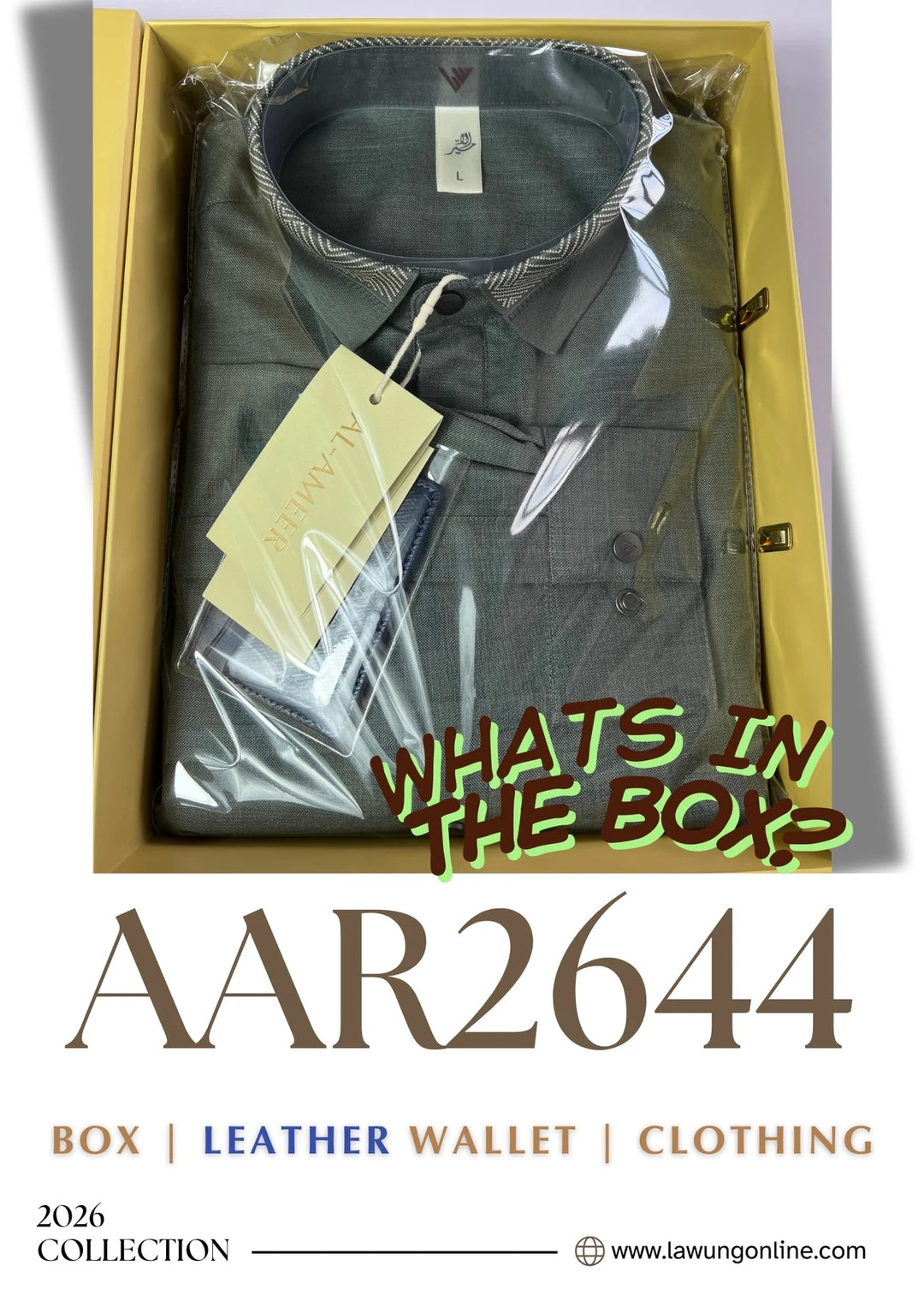 AAR2644 Al Ameer Latest Thobe / Jubba- Urban Olive