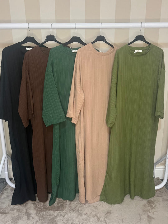 Maxi oversized textured Dress / slip