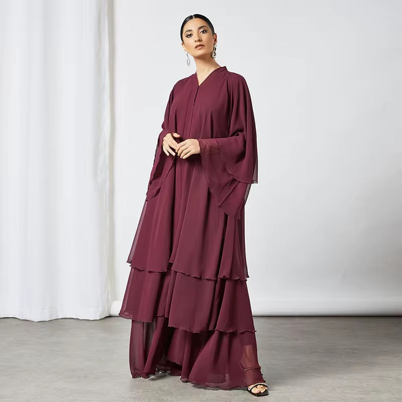 Chiffon Ladies Princess Dress Abaya