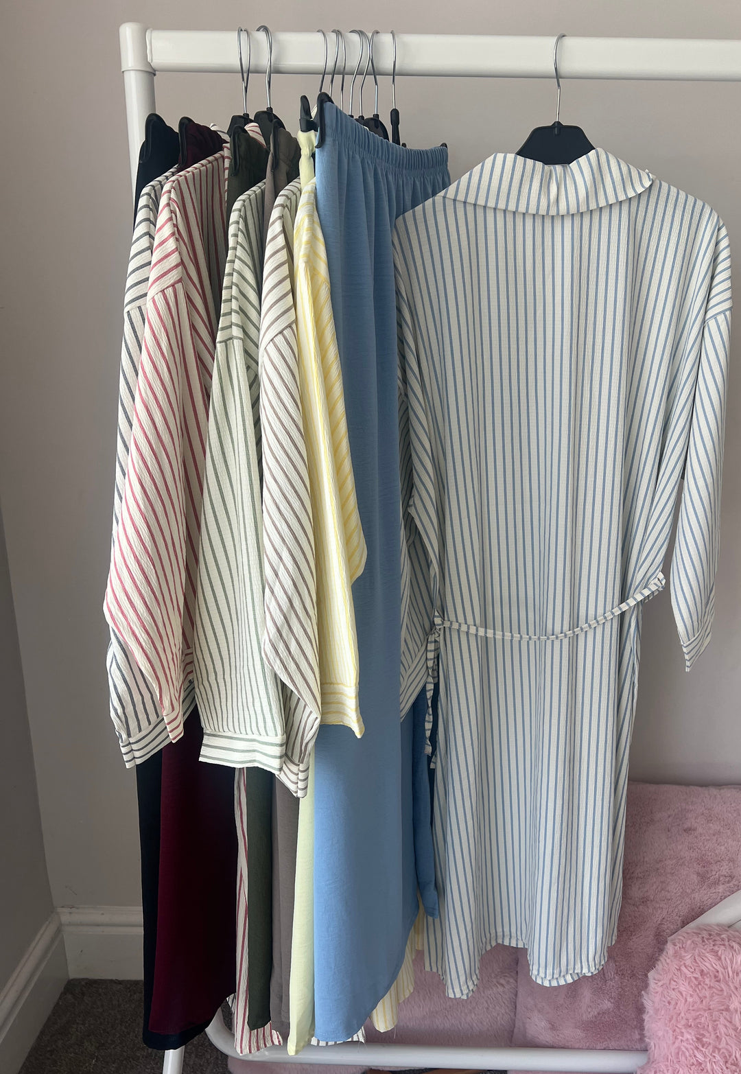 Striped Coords set with belt