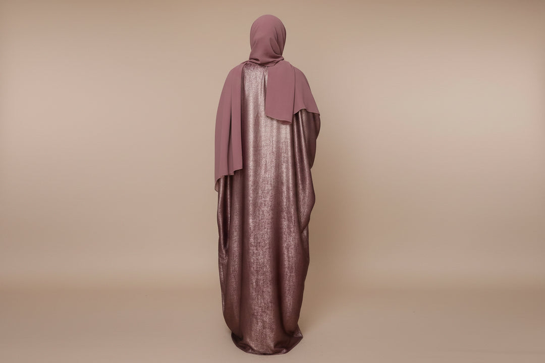 Shimmer Two toned Kaftan with ties in One Size