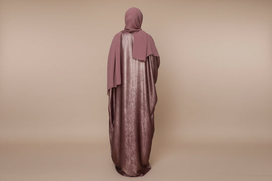 Shimmer Two toned Kaftan with ties in One Size