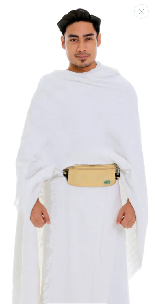 Hajj & Umrah Anti-Theft Waist Bag And Ihram Belt. Now also in Black