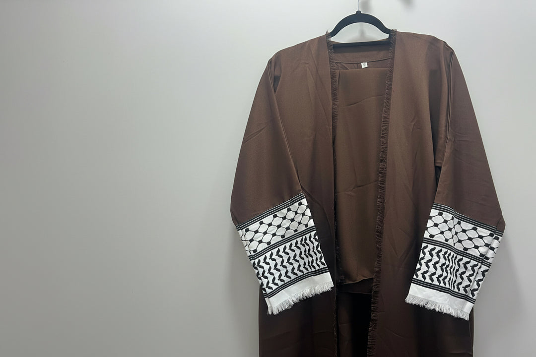Keffiya Embroidered Abayas with Hijab
