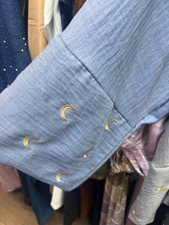 Linen Feel Moon Kimonos- Free size