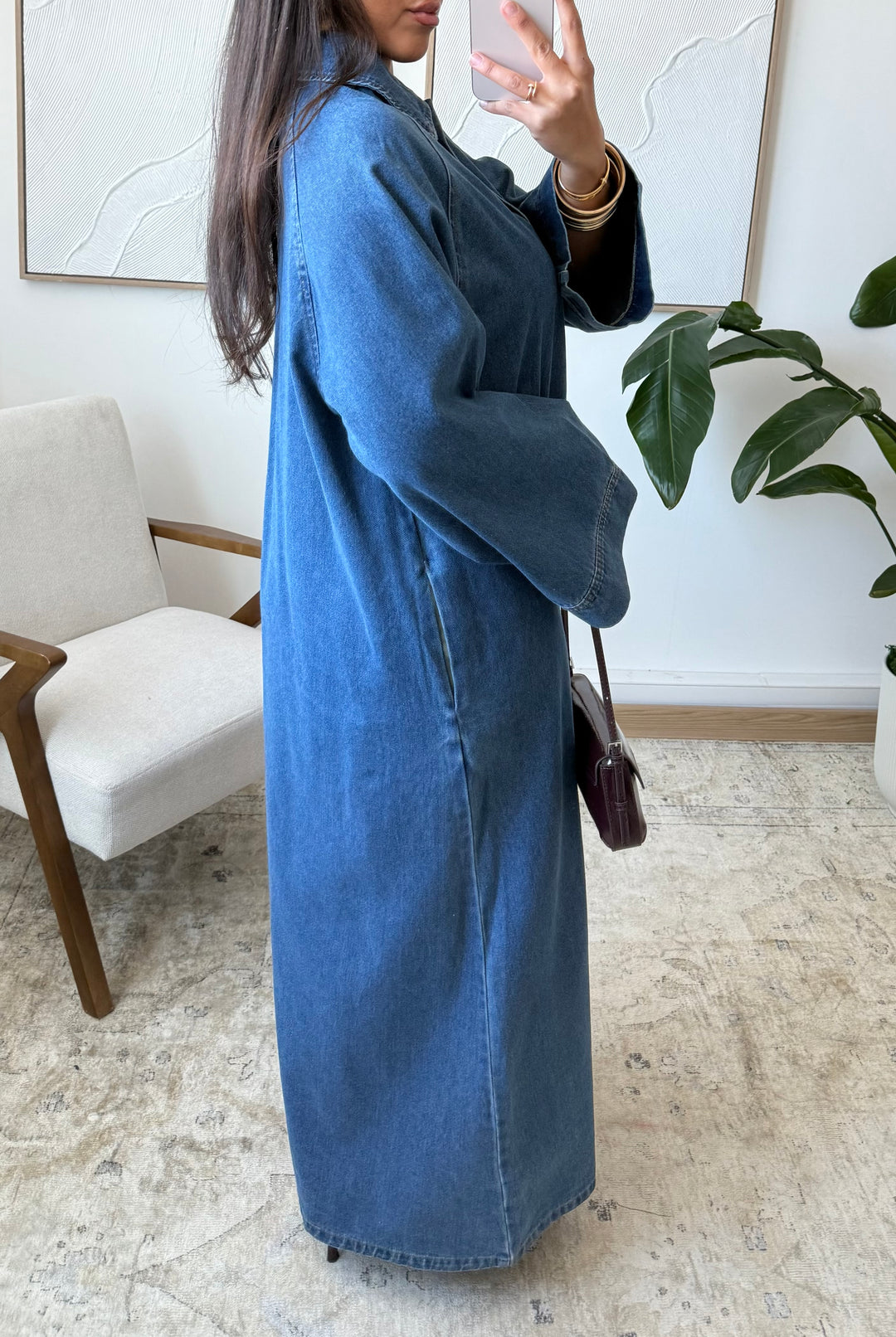 Denim Pure Cotton Abayas