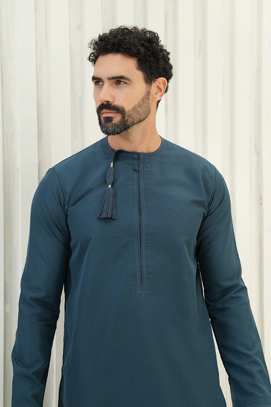 Faris Omani Thobe/Jubba - Aegean Blue