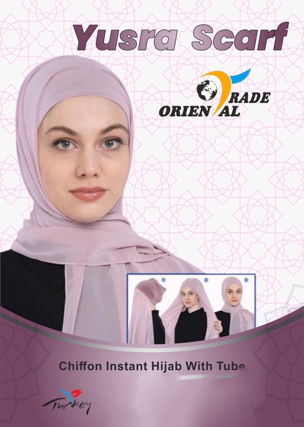 Ready made Bonnet Cap with Chiffon Hijab all in one