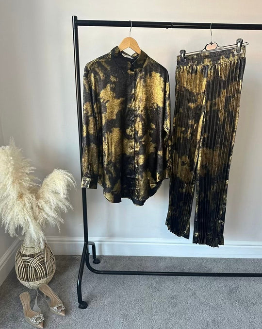 Starry Coords set with Pleated Pants