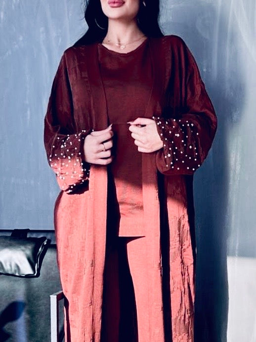 Premium Beaded Turkish Knitted Co-ord set