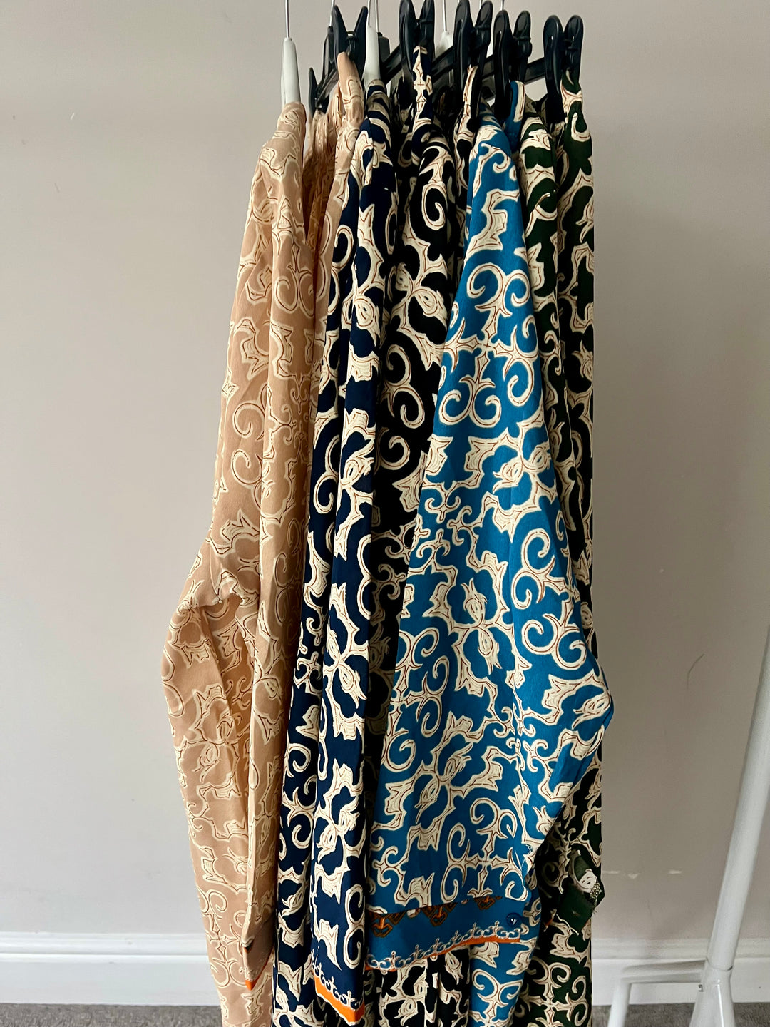 Full printed Bordered Long Line Coord
