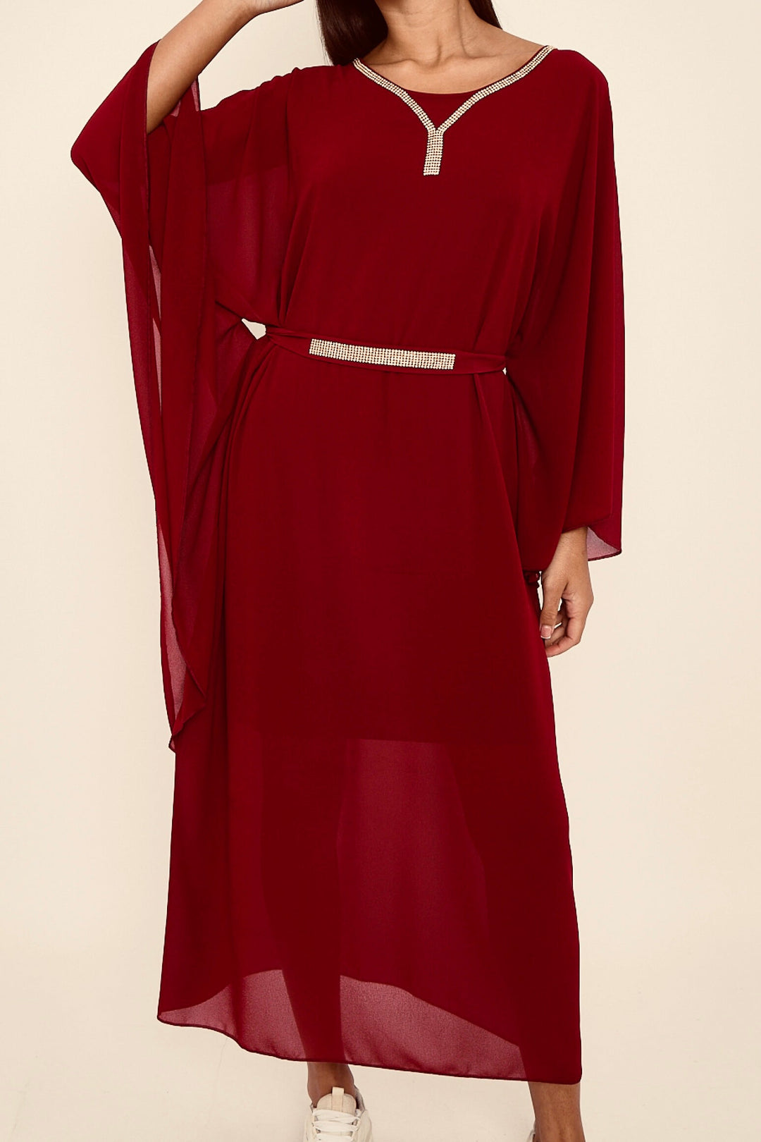 Diamante Chiffon Kaftans- Variation