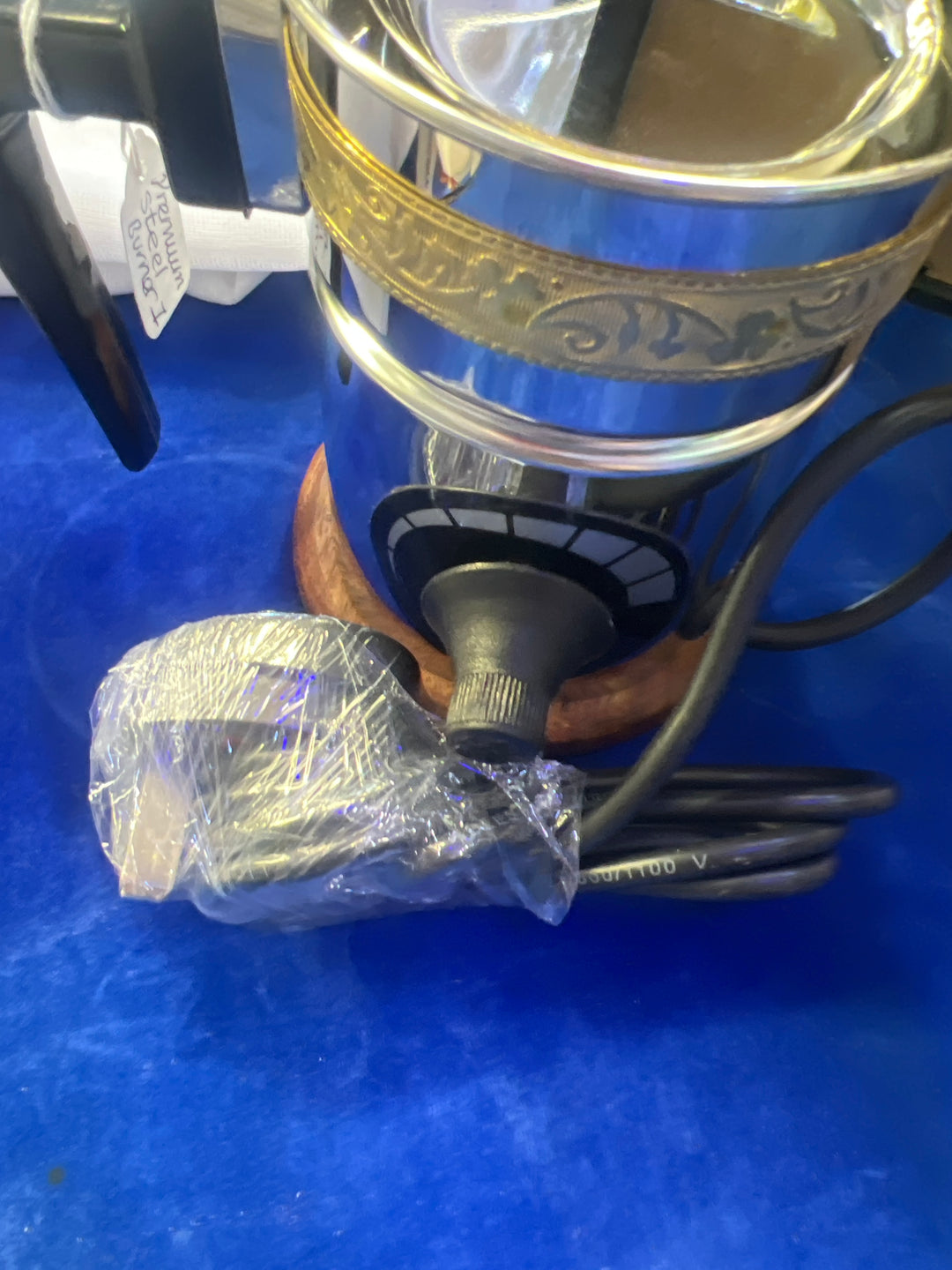 Premium Stainless Steel Bakhur/ Bakhoor burner with UK Plug. 1
