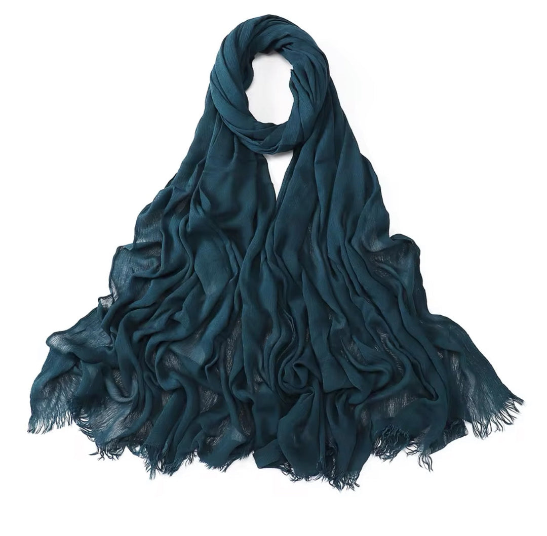 Crinkle Rayon Viscose Hijab/Scarf
