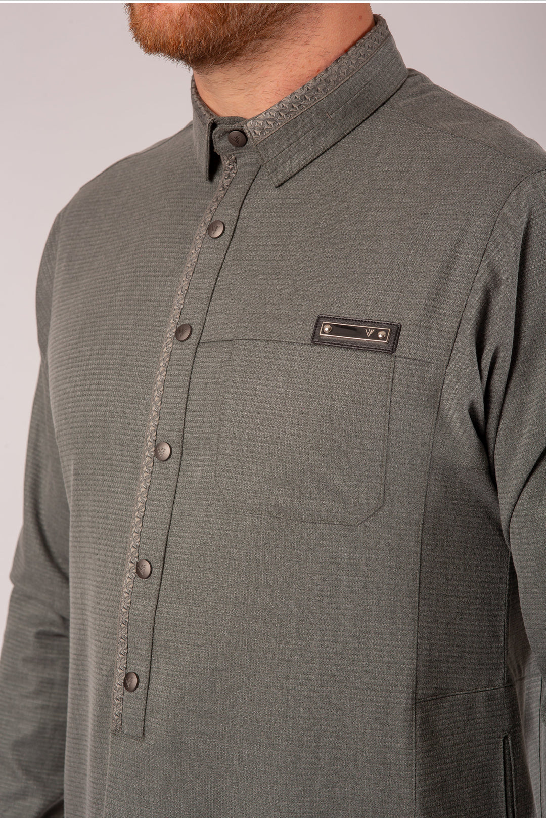 AAR25309 Al Ameer Latest Thobe / Jubba - Grey