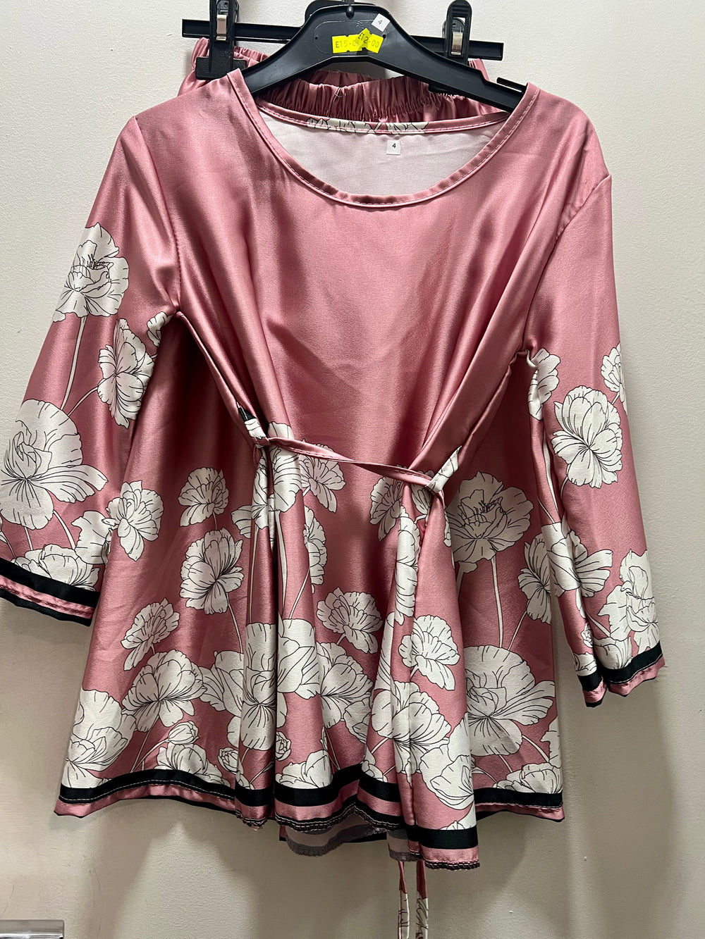 Girls Floral Satin Coord set