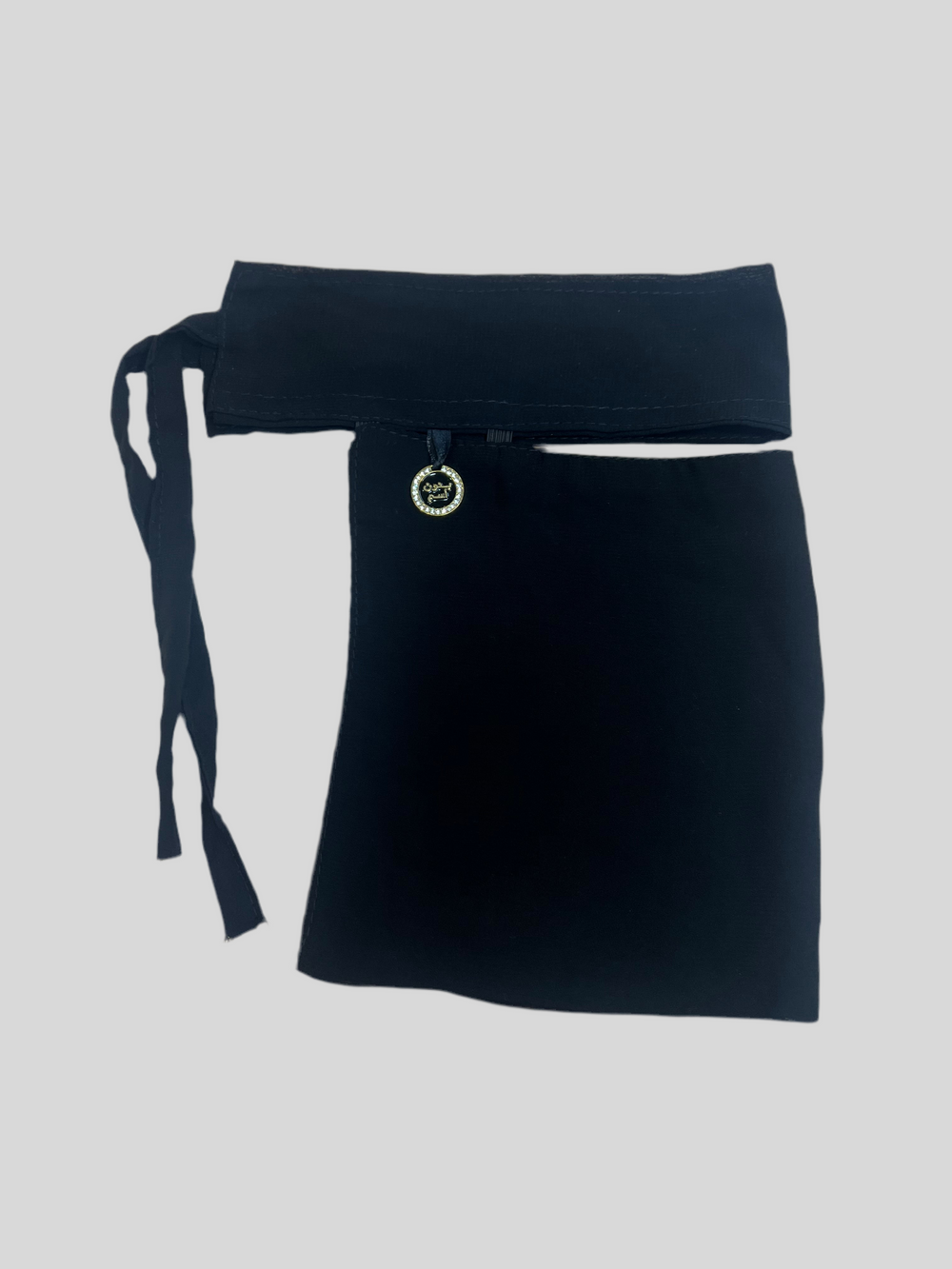 Breathable short Niqab with Jewel and hidden elastic