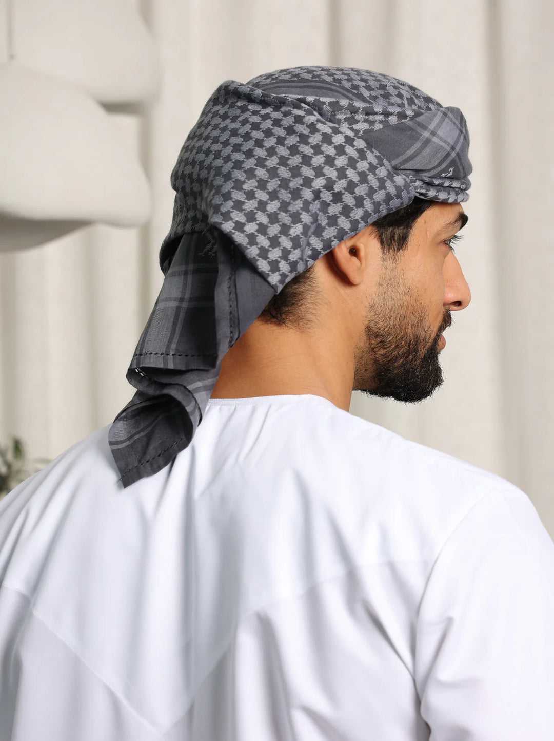 Ready to Wear 2 in 1 Keffiya/ Shemagh /Amama wrap