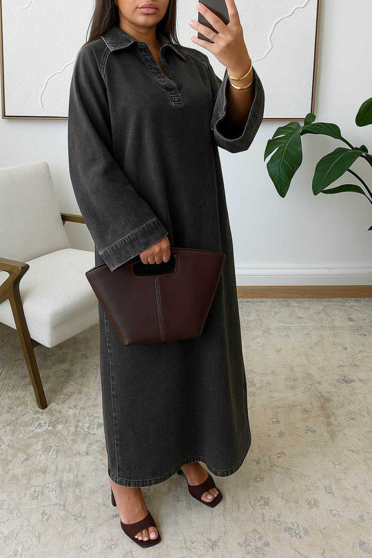 Denim Pure Cotton Abayas