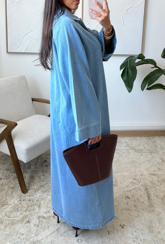 Denim Pure Cotton Abayas