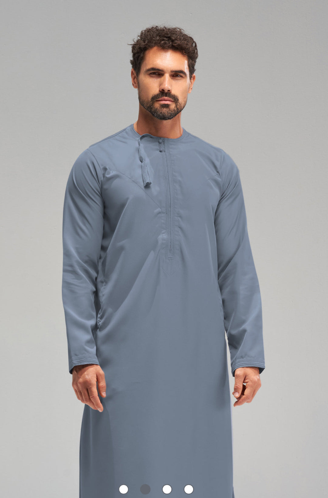 Faris Omani Thobe/Jubba - Denim Blue