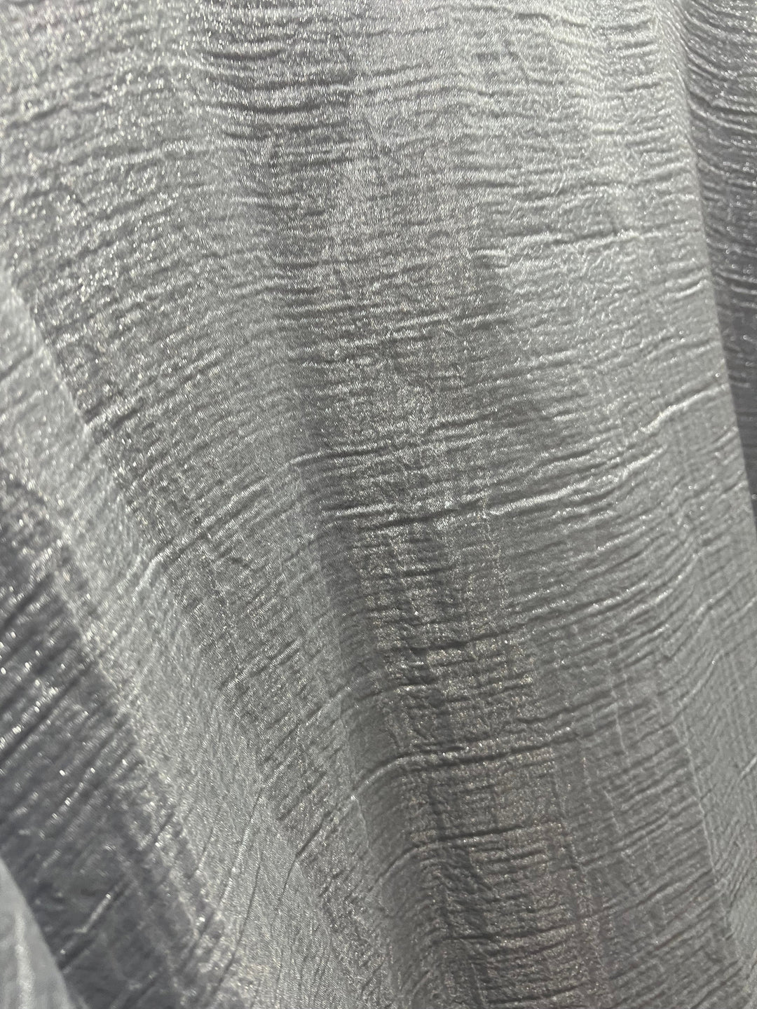 Beaded Organza Kimono Abaya in silver Grey
