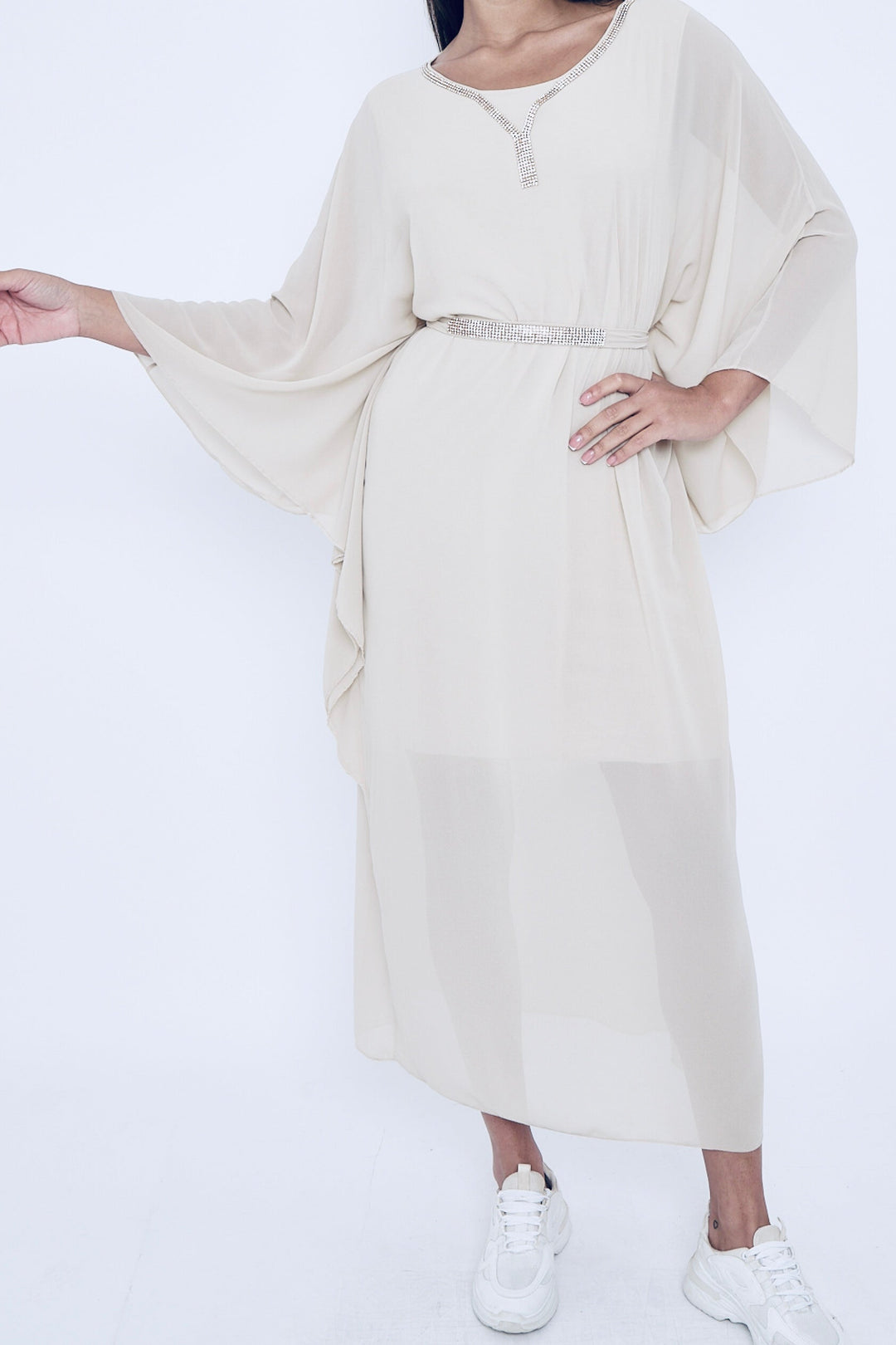 Diamante Chiffon Kaftans- Variation