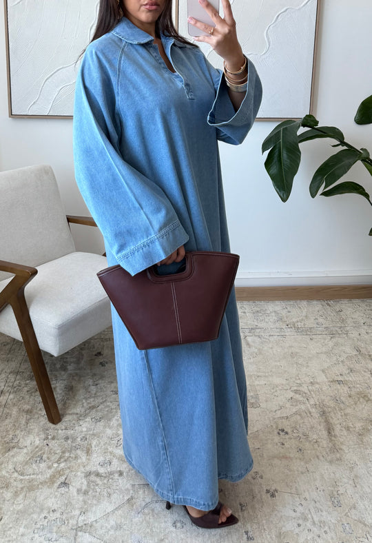 Denim Pure Cotton Abayas