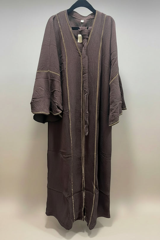 Girls diamanté trim Abaya