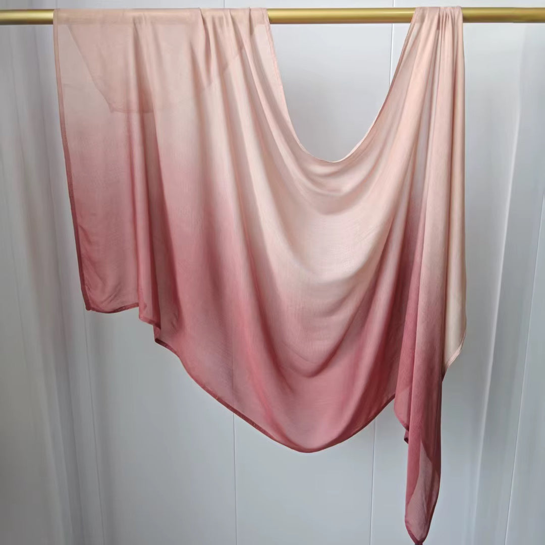Modal cotton Dip Ombré Hijab Scarf
