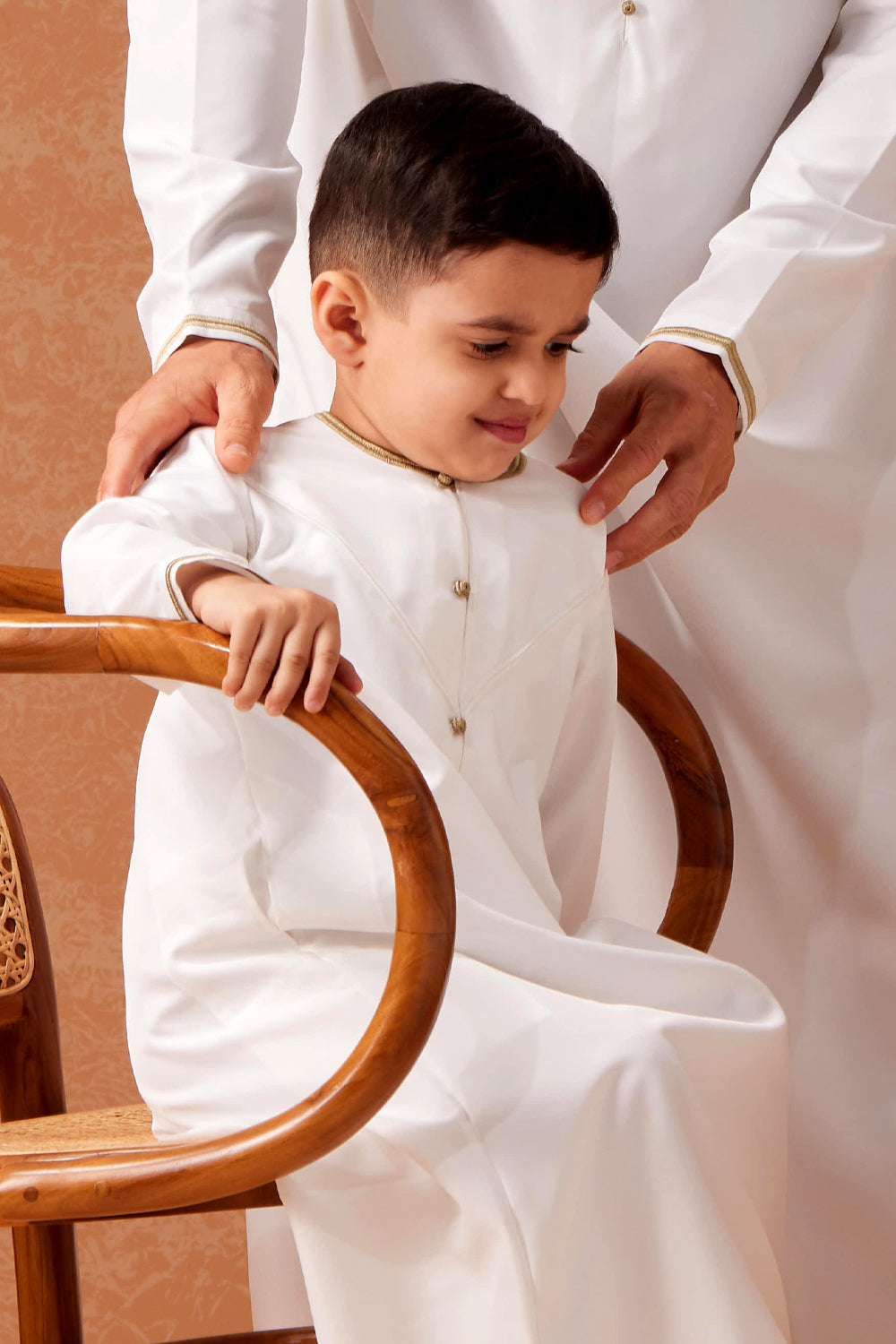 Baby Faris Emirati Rompers - ivory