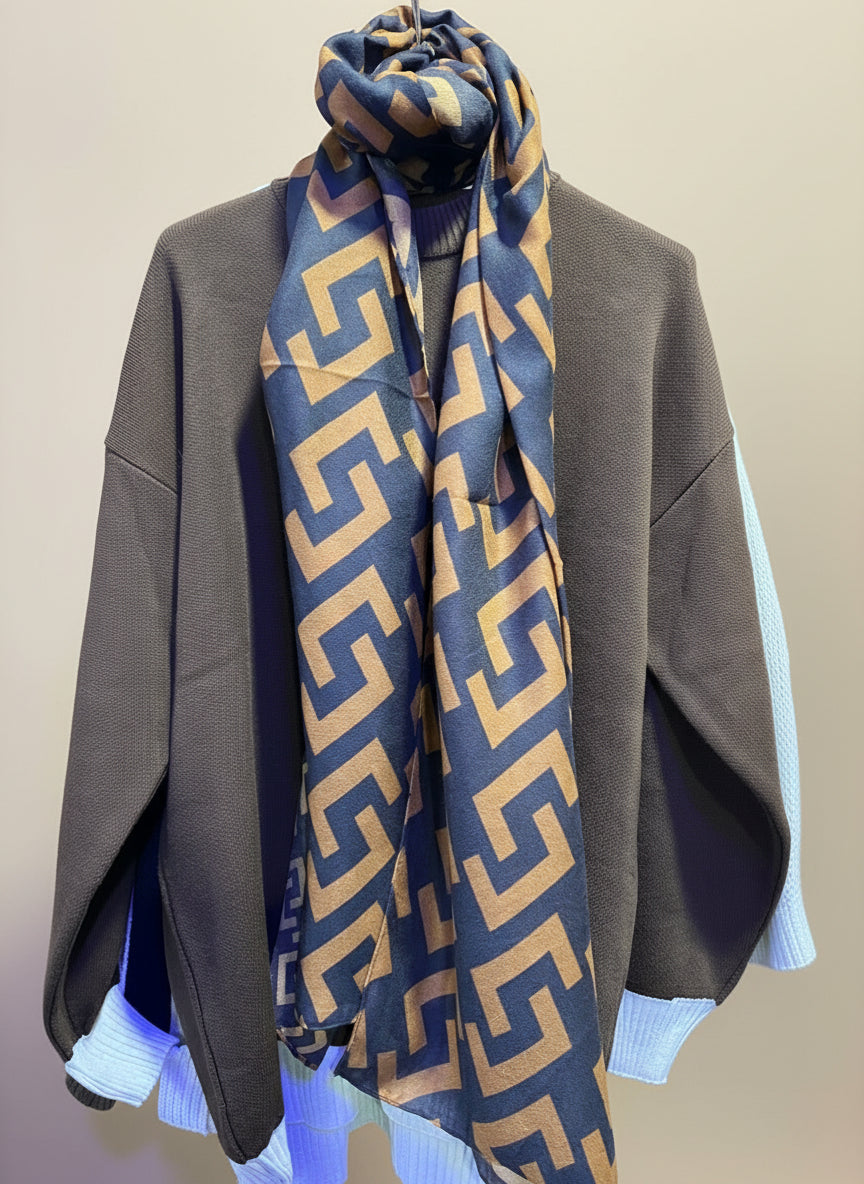 Printed large Cosy shawl/ Hijab