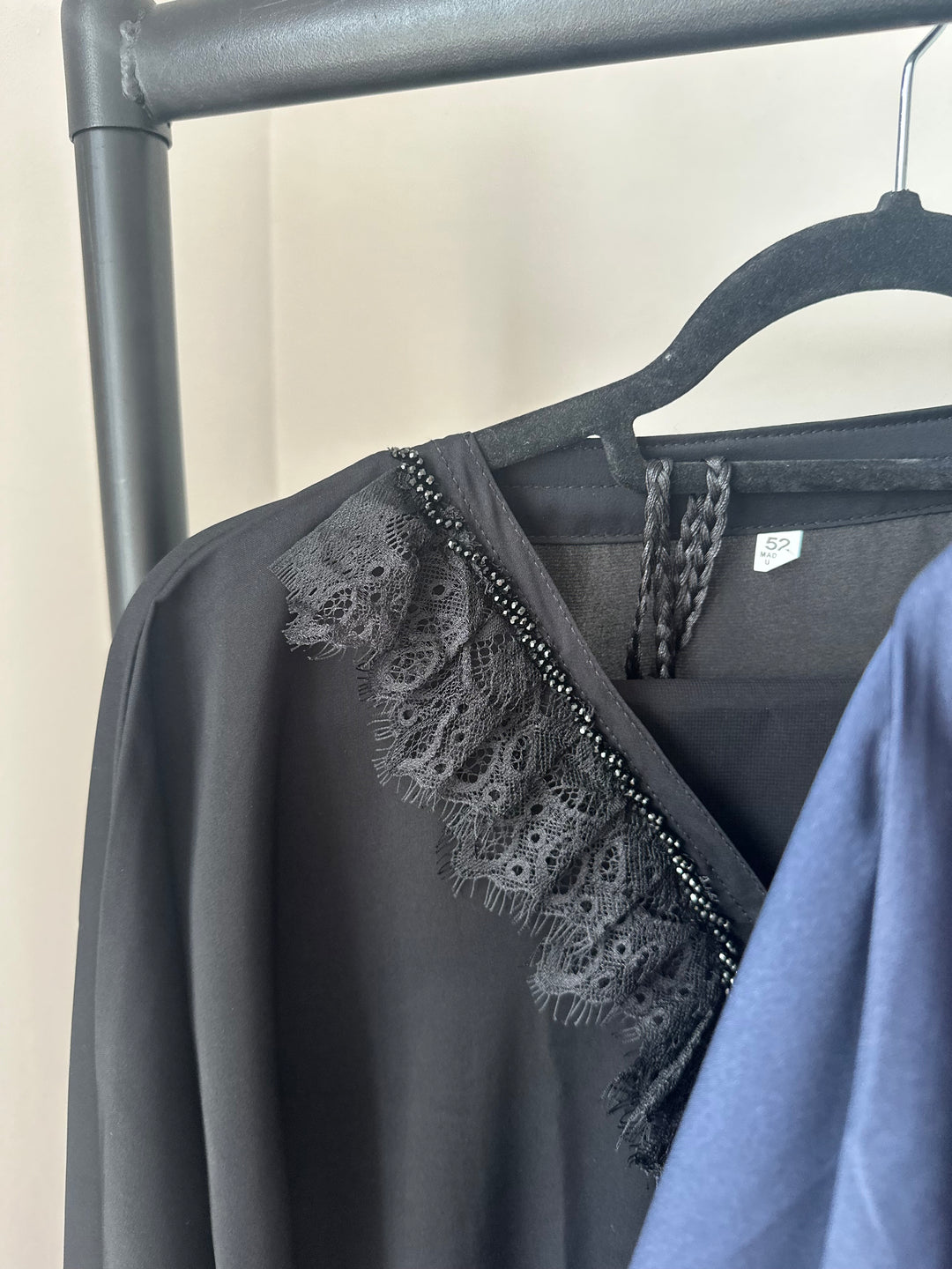 Frill Lace Beaded Dubai Abaya Sets in Colours