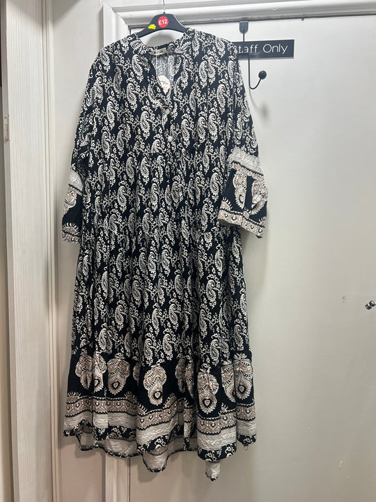 Miss Lady Midi Loose fit Soft Viscose Summer Dress