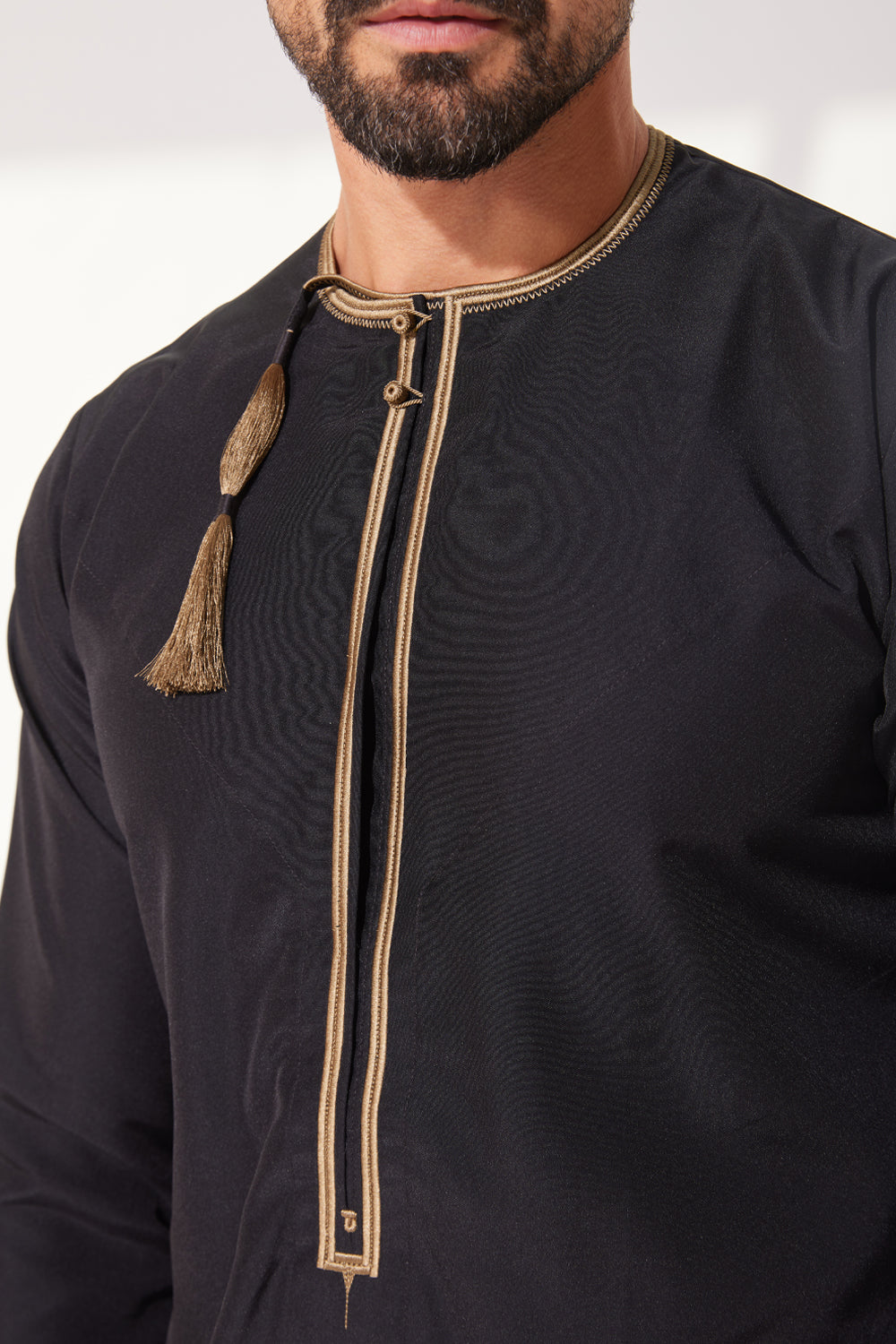 Faris Omani Thobe/Jubba - Black