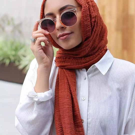 Crimp Frayed Edged  Hijabs / Scarves PH