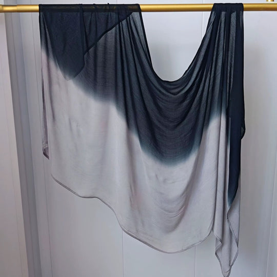 Modal cotton Dip Ombré Hijab Scarf