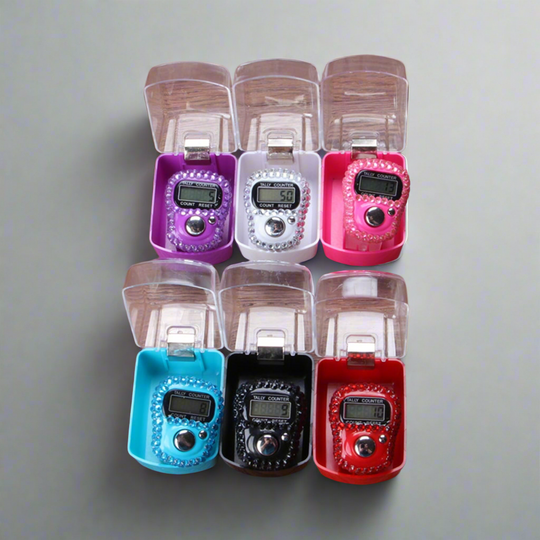 Sparkly Rhinestone Tasbeeh/ Dhikr Ring Finger Counters